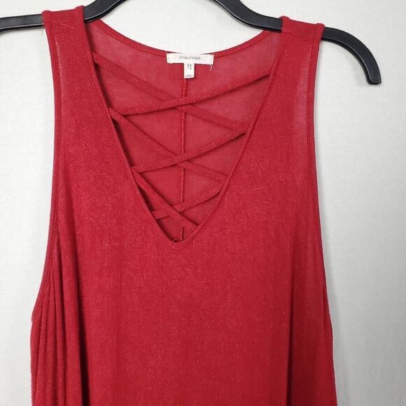 Maurices XL Burgundy Red Tunic Top - Picture 4 of 9